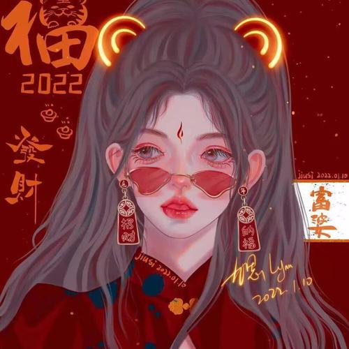 新年动漫女生头像