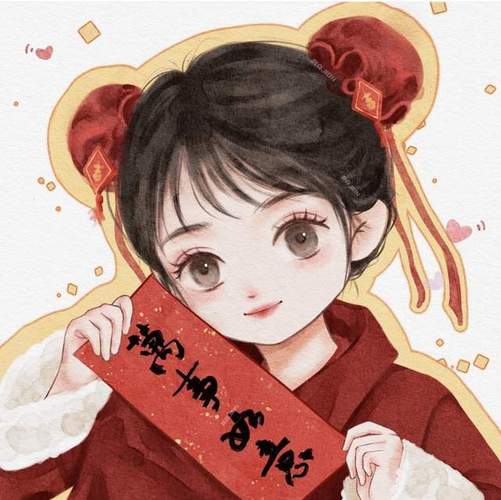 新年动漫女生头像